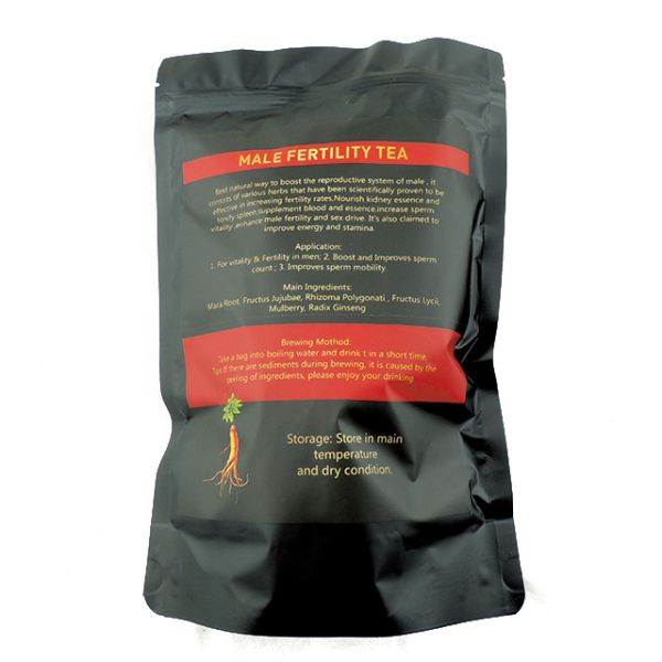 Herbal Ginseng Five Treasure Kidney Tea - 100% Chinese Herbal Plant Extract for Enhancing Male Fertility and Sex Drive While Nourishing Kidney and Spleen