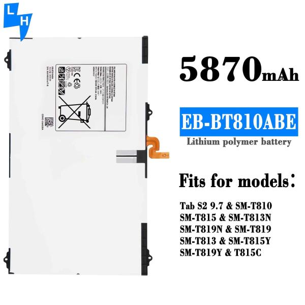 Bateria de tablet EB-BT810ABE para Samsung Galaxy Tab S2 9.7 SM-T810 T810 T813 T815 T817 T815C