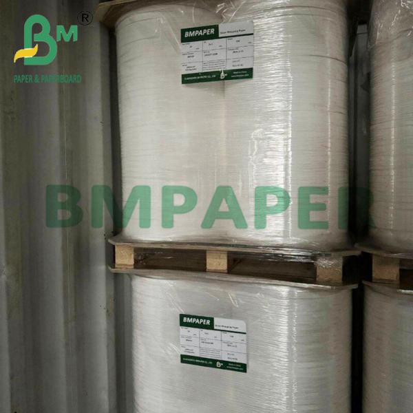 25 mm x 1000 m palhinhas de embalagem de qualidade alimentar Papel branco com rolo Jumbo 28g