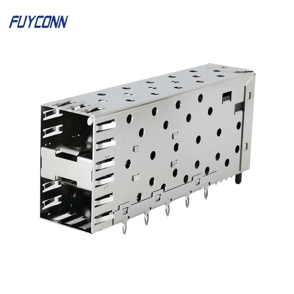 2x1 Ports SFP Female Connector 40 Pin Press-Fit PCB Mount