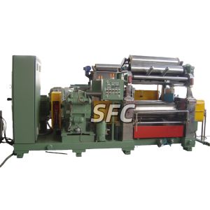 Rubber Mixing Mill with Foot-operated Emergency Stop Button ZSYF Series Reducer and Circular Cutting Knife