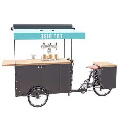 Carro da cerveja da bicicleta da capacidade de carga 300KG com a tabela de trabalho natural da madeira maciça
