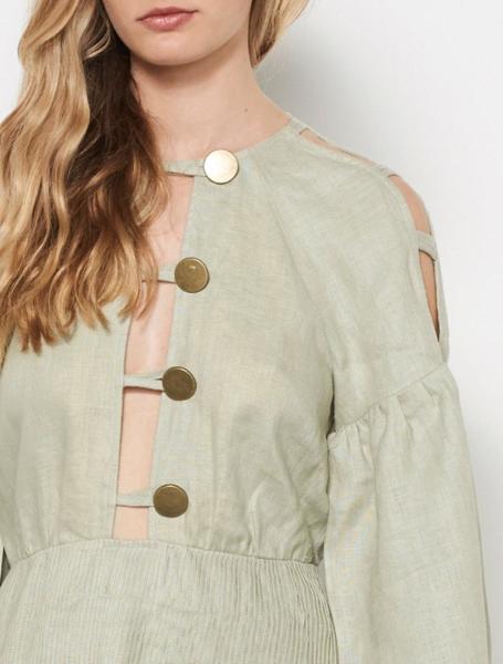 2018 Summer Clothes Women Ladies Pure Linen Fabric Dress Mini Summer