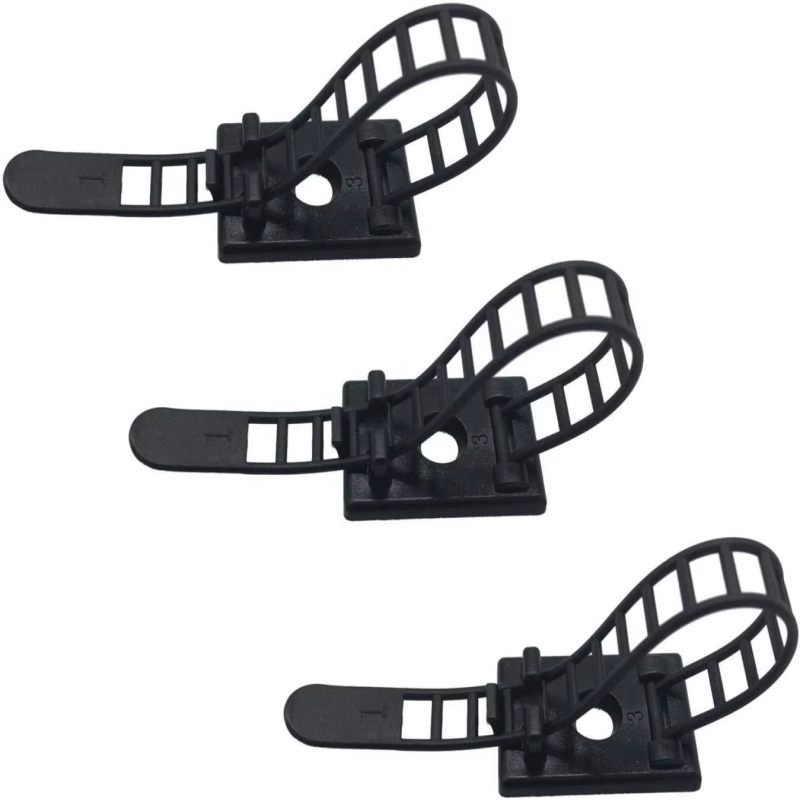 Adjustable Adhesive Backed Cable Tie Mount Nylon Material For Industrial