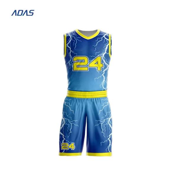 Adults Custom Breathable Polyester Basketball Wear NBA Sublimation Jersey