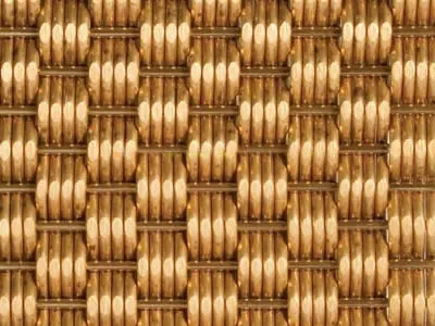 Outdoor Gold Brass Metal Spiral Stainless Steel Building Elevator Decorative Woven Wire Mesh Sheet Panel Curtain