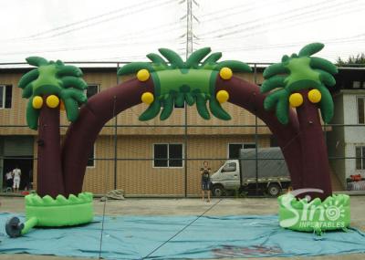 Árvore de coco tropical nova que anuncia o arco inflável para a venda