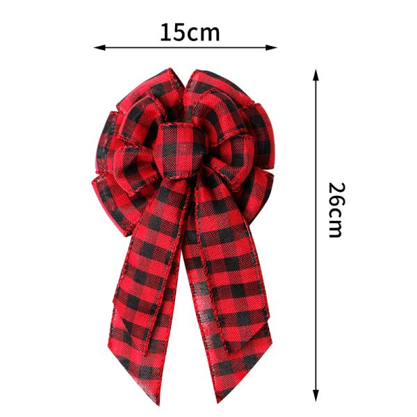 Upgrade Your Christmas Tree with Our Pre-Made Customized Burlap Ribbon Bow