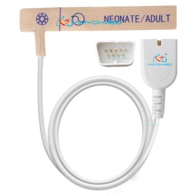 9Pin Connector Disposable Spo2 Sensor Nihon Kohden PVC Disposable Pulse Oximeter
