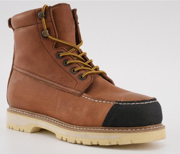 Botas de couro genuínas do trabalho