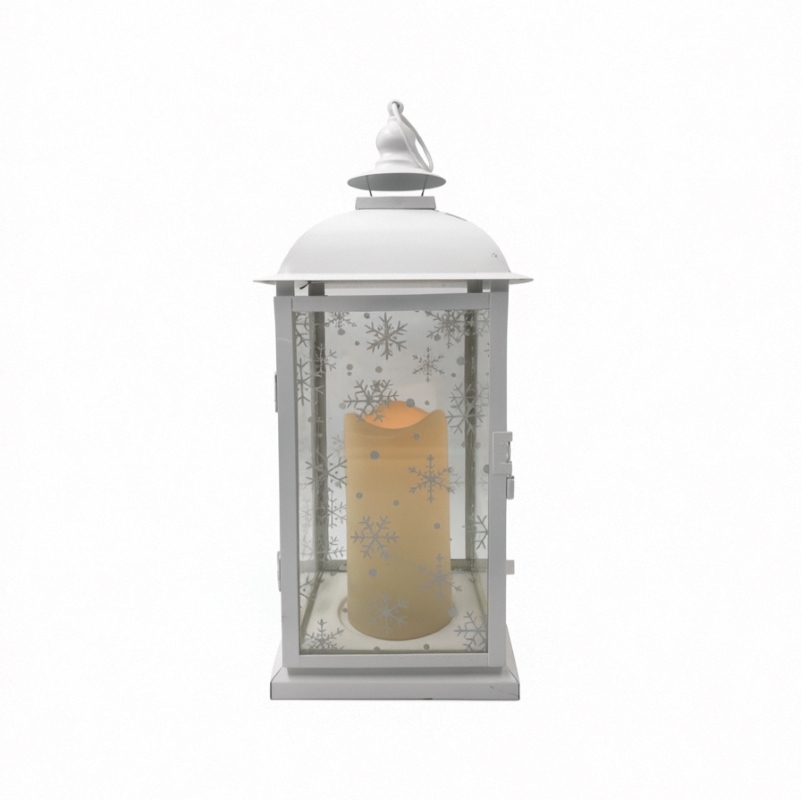 Clear Glass Panels Vintage Style Lantern Rustic Outdoor Decorative Lighting Fixture Ideal for Garden Patio Porch and Home