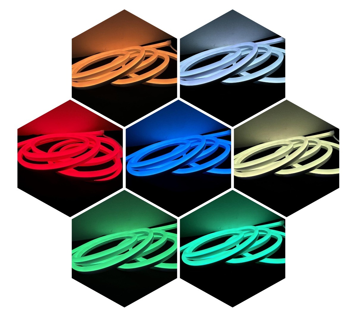 Addressable RGBIC LED Neon Flex 10×23mm Side Glow Silicone Tube for Creative Lighting