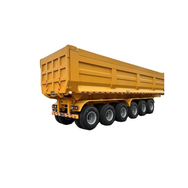 80T Crushed Slag Rear Tipping Dump Semi-trailer Designed for Heavy-duty Transport