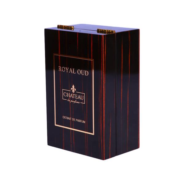 High Glossy Velvet Lined Perfume Box with MDF Material and Various Colors for Essential Oil Gift Packaging