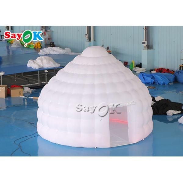 Раздувной шатер 4m иглу 13ft привел освещать шатер Yurt купола иглу раздувной для на открытом воздухе располагаться лагерем