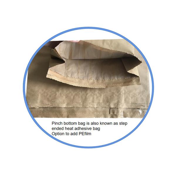 Подгонянный логотипом бумажный мешок ремесла Брауна для материала порошка качества еды