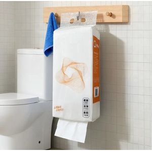 Bottom-Mounted Hanging Toilet Paper Hang on Wall Tissue Soft Paper with Large Capacity