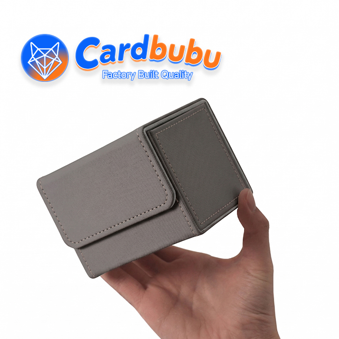 Velvet Lining Leather Playing Card Box For Trading Card MTG Yugioh Commander