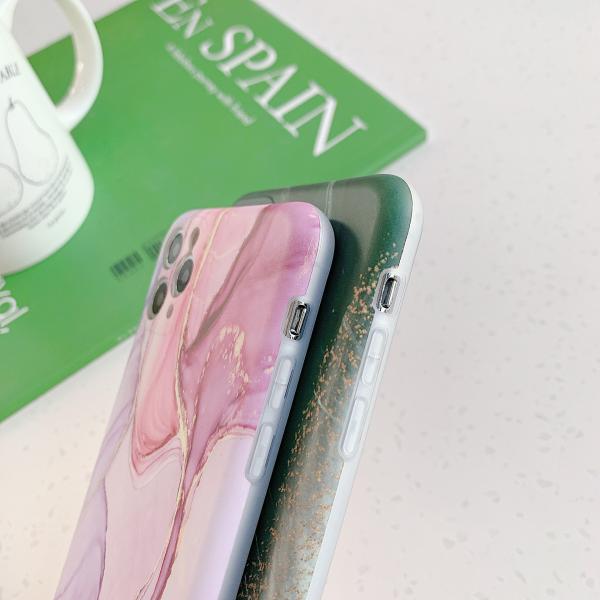 IMD Marble Geography Phone Cover TPU Gel Shockproof Dust Free For Iphone 7 8 Plus