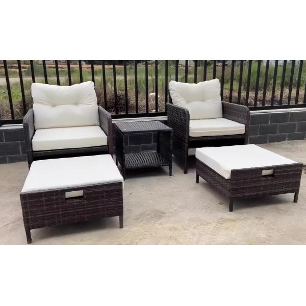 Garden Rattan Outdoor L Shaped Sofa Customized Sizes Patio Furniture Sets Garden Rattan Outdoor L Sofa