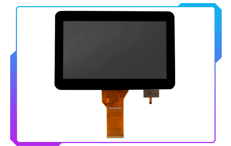 800x480 7 Inch Display A-Si TFT LCD Panel Touch Screen Panel Anti Glare