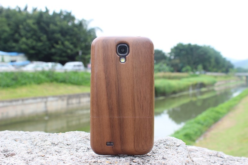 Popular Bamboo Case For Samsung Galaxy S4 With Custom Logo Priting