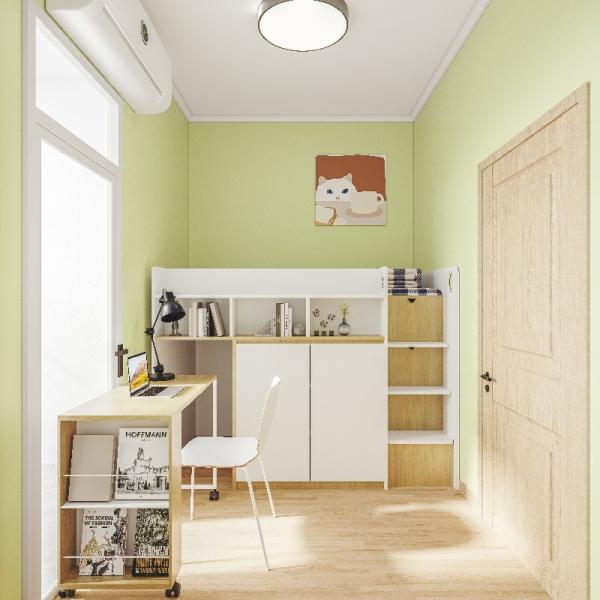 Cama de cama de madeira com guarda-roupa para o ensino médio 2000 x 1200 x 2120 mm