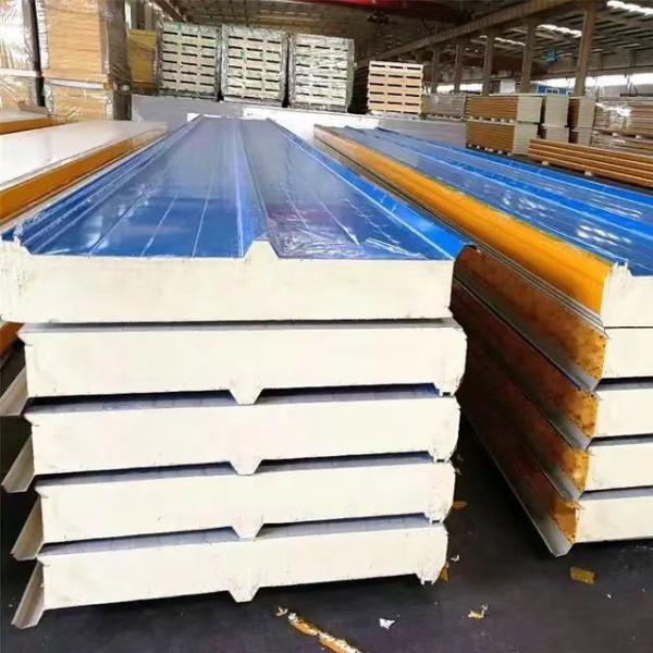 1150mm largura espuma de isolamento contra incêndio EPS PU Rocha de lã de telhado de casa painel de material de construção