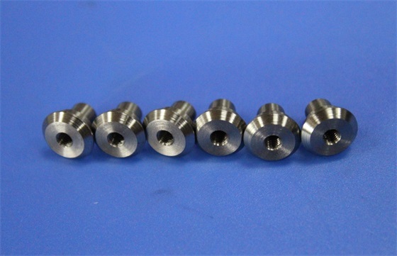 Precision Tungsten Carbide Button with 5mm Bore M3 Thread and Flatness 0.05 for Tooling & Fixturing