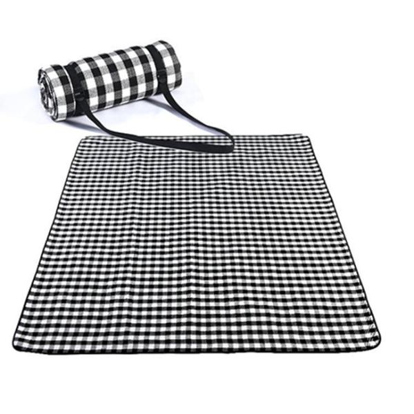 100% Acrylic Fabric PVC Rubber Bottom Foldable Picnic Blanket