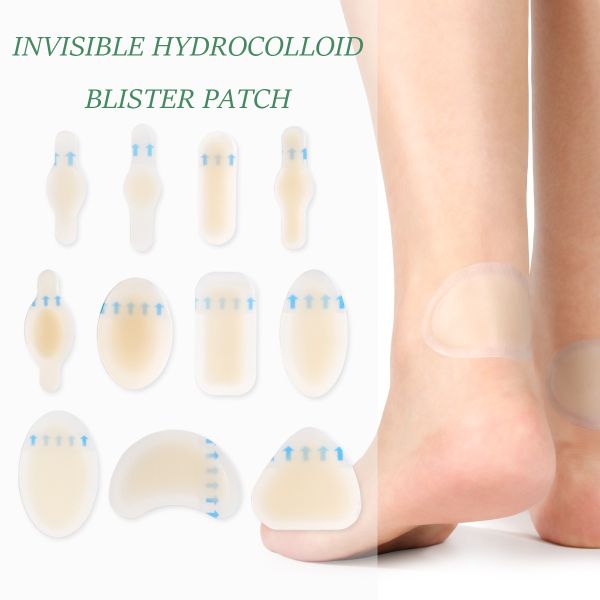 Medical Hydrocolloid Dressing Invisible Patches 1.7x6.1cm For Fingers Toes Heels