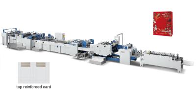300gsm Square Bottom Paper Bag Making Machine with Reinforced Card