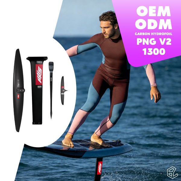 PNG V2 1300 High-Lift Hydrofoil Front Wing for Light-Wind Wing Foiling with 1632 sqcm Area