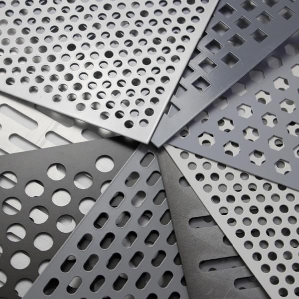 Slotted Hole Perforated Aluminum Sheet With Staggered Hole Arrangement For Cutain Wall