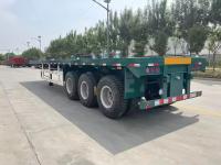 30 40 50 Ton 2 3 4 Axles Flatbed Semi Truck Container Trailer 48 Ft 40 Ft 20 Ft Flatbed Trailer for Sale