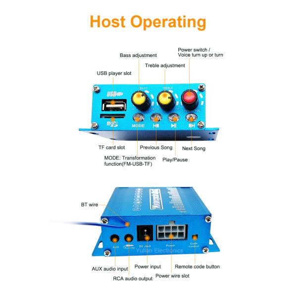 Anti Theft DC12V Bike Audio System , Morfayer Waterproof Radio For Motorcycle