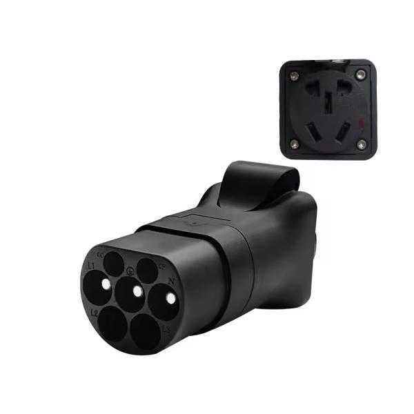 3.5KW Max Rated power White Customizable Car EV Discharger V2L Head Plug Type2 Outlet MG car Switch Type 2 EV Connectors