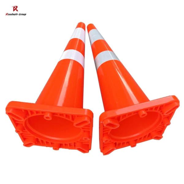 20 Years manufacturer Beijing Roadsafe Wholesale 30/45/70/75/90cm orange traffic flexible PVC Safety cones supplier