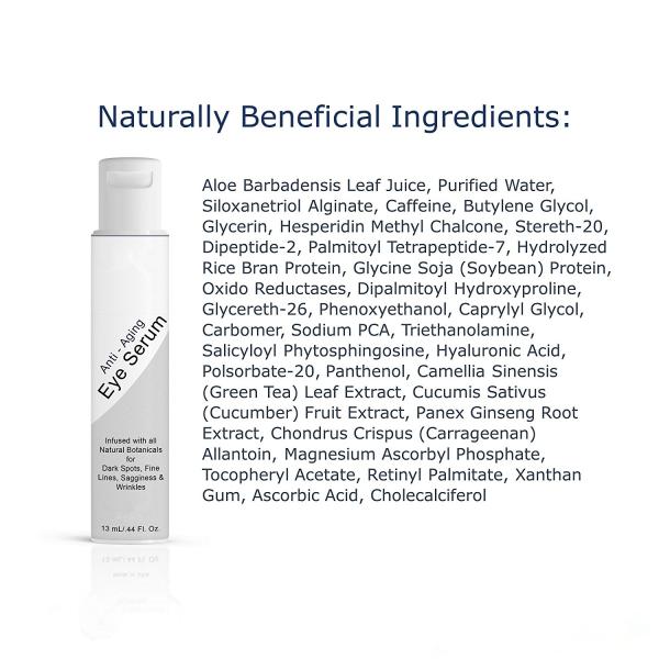 Анти- органическое сыворотки обработки глаза вызревания настоянное с совсем естественное ботаническим