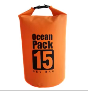 Customized 15L Capacity PVC Waterproof Dry Bag with Fully Welded Seams for Outdoor Sports