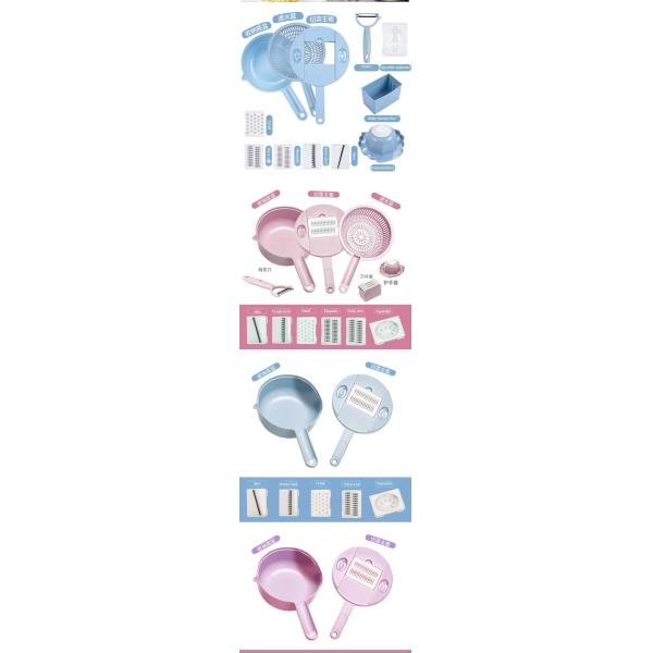 Customized Logo Multifunctional Fruit Vegetable Bowl Slicer for Modern Gourmet Kitchen