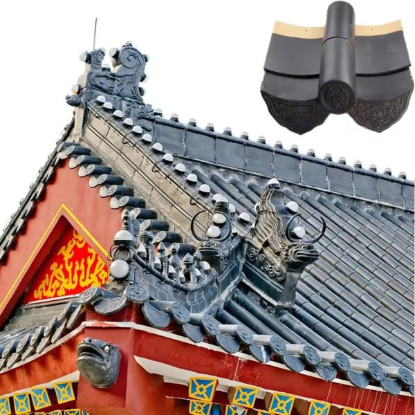 Projetos de construção Antigo telhado de telhado antigo chinês telhado de cerâmica vidrada material