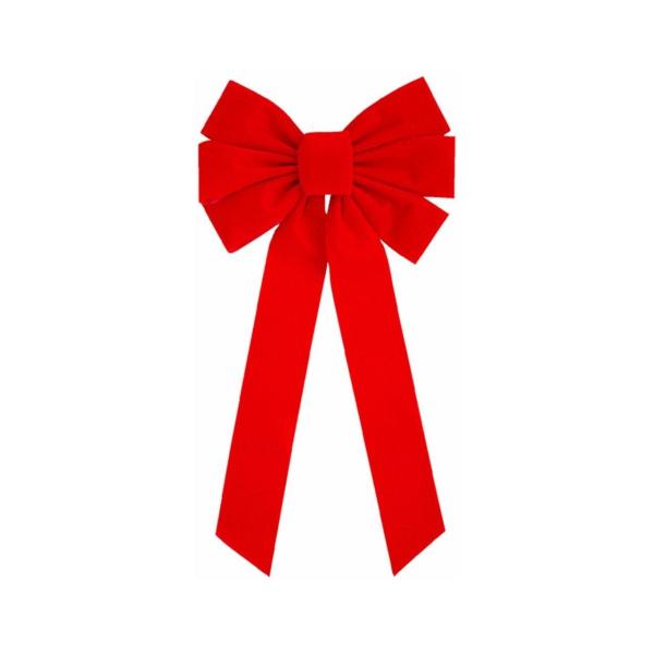Red and Burgundy Holiday Glitter Velvet Bow Assortment 12 For Indoor / Outdoor