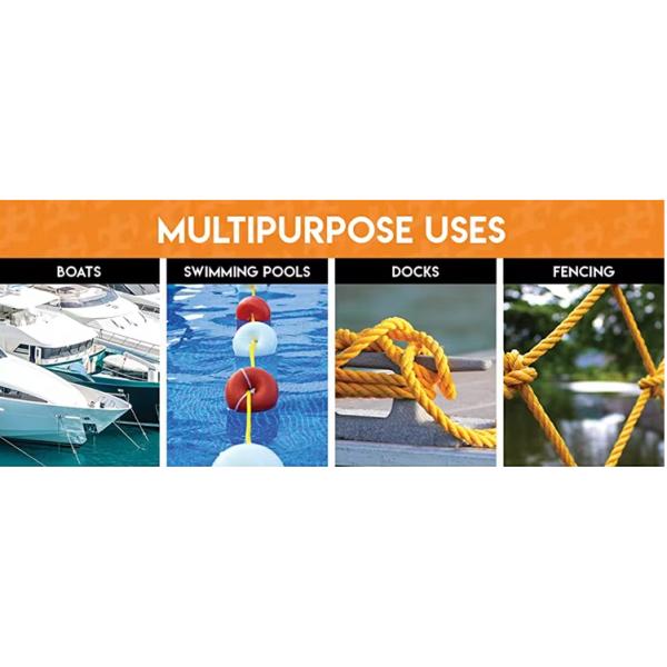 3 Strand PE Rope with Hinge Design in High-Visibility Colors for Weather-Resistant Packing