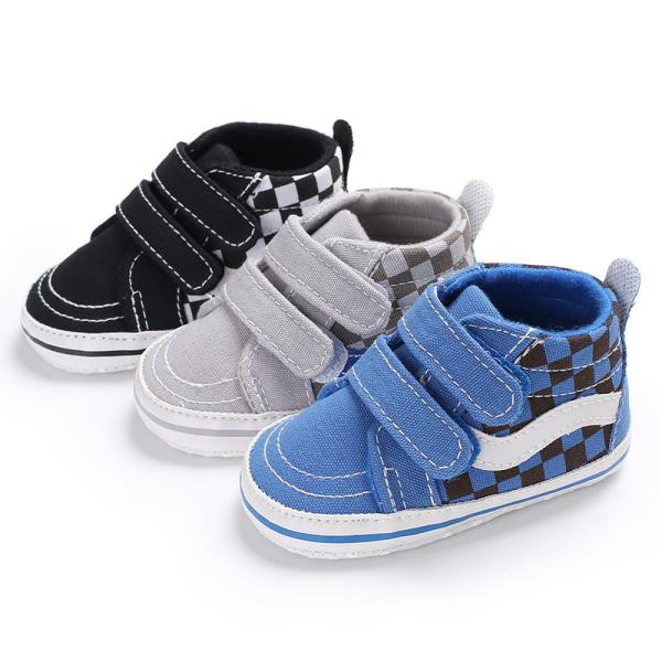 Wholesale Cheap Canvas booties fashion 0-2 years hook loop baby boots