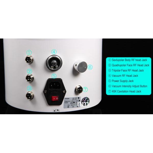 Beauty Salon Cavitation RF Slimming Machine With 100 Kpa Vacuum Biopolar Pressure