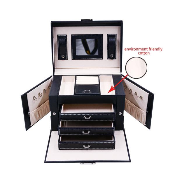 Big Size Luxury Necklace Box , Dust Resistant Portable Jewelry Display Cases