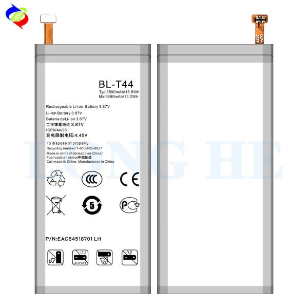 Baterias recarregáveis de 3500 mAh BL-T44 para LG Q60 e K50
