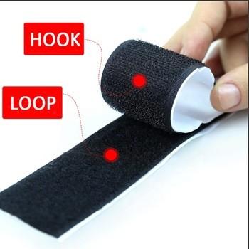 Self Adhesive REACH ROSH Hook Loop Fastener Tape 80mm Width