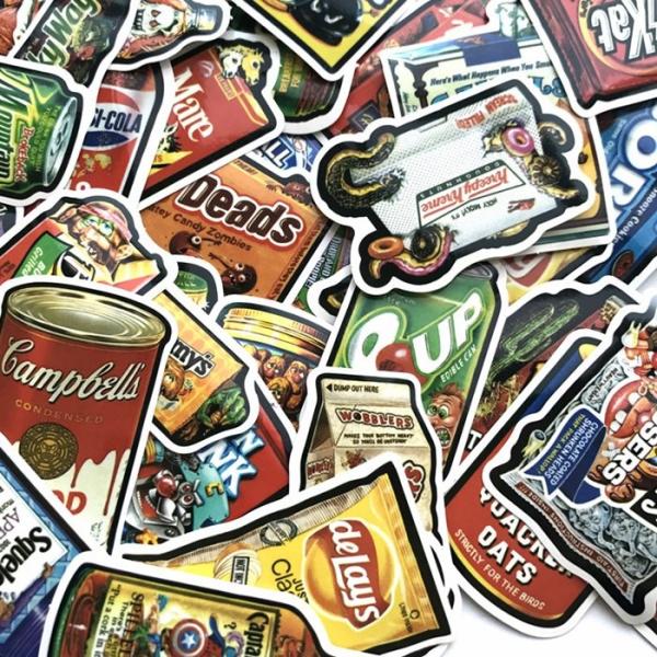 Adhesive Printed Luggage PVC Sticker Printing Eco Friendly For Clothing